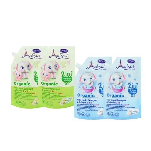 น้ำยาซักผ้าออร์แกนิกอมูซองต์ (Amusant Organic Baby Liquid Detergent)