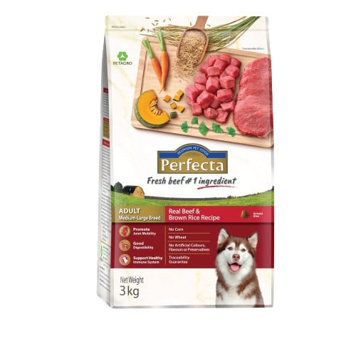 อาหารสุนัขพันธุ์ใหญ่ เพอร์เฟคต้า (Perfecta) Adult Medium-Large Breed