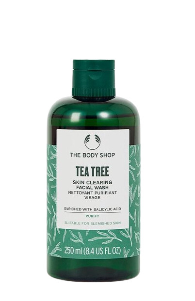 THE BODY SHOP TEA TREE SKIN CLEARING FACIAL WASH (เดอะ บอดี้ ช็อป ที ทรี เคลียริ่ง เฟเชียล วอช)