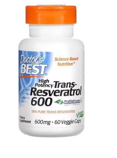 Doctor's Best High Potency Trans-Resveratrol 600 mg