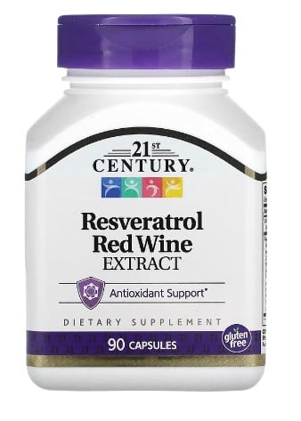 21st Century Resveratrol Red Wine Extract 200 mg