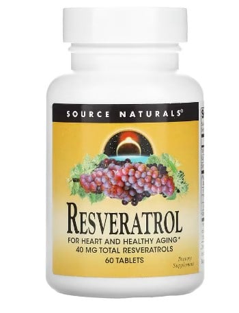 อาหารเสริม Source Naturals Resveratrol 80 mg