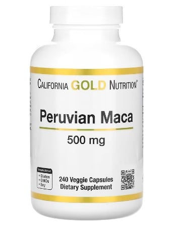 อาหารเสริม California Gold Nutrition Peruvian Maca 500 mg