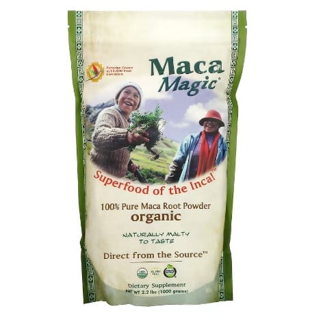 อาหารเสริม Maca Magic Organic 100% Pure Maca Root Powder 750 mg