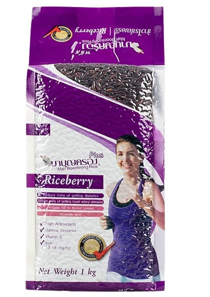 ข้าวไรซ์เบอร์รี่ (Riceberry) มาบุญครองพลัส