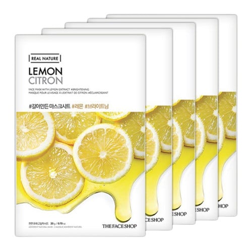 THE FACE SHOP REAL NATURE LEMON FACE MASK