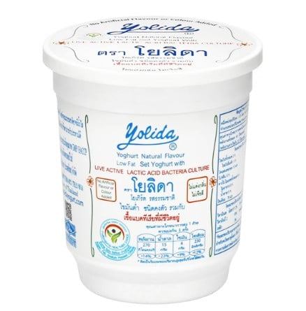 กรีกโยเกิร์ต Yolida Yogurt  โยลิดา โยเกิร์ต รสธรรมชาติ 450 ก.