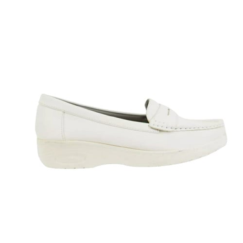 Bata LADIES'CASUAL รองเท้าพยาบาล MOCCASINE Nurse แบบสวม สีขาว รหัส 5511105