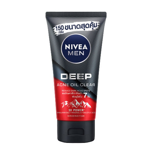 สครับผิวหน้าผู้ชาย NIVEA Men Deep Acne Scrub Mud