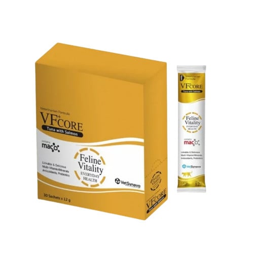 ขนมแมวเลีย VFcore Feline Vitality สูตรวิตามินรวม สีทอง