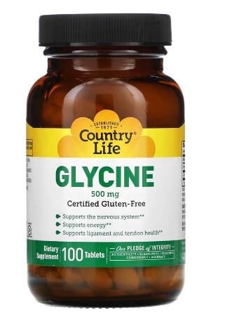 Country Life Glycine 500 mg