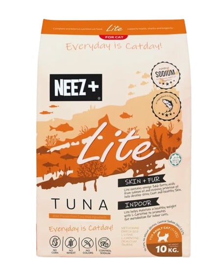 อาหารแมวท้องผูก NEEZ+ Lite Tuna