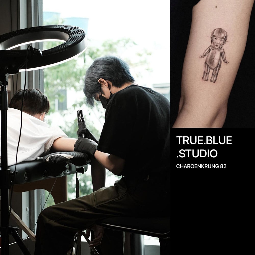 ร้านสัก มินิมอล กรุงเทพ True Blue Tattoo Studio