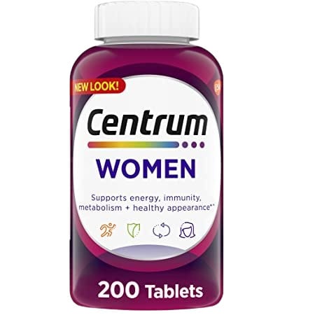 อาหารเสริมเพื่อสุขภาพ ผู้หญิง Centrum Women's Multivitamin