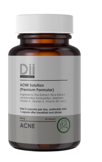 อาหารเสริมลดสิวที่หลัง Dii Acne Solution