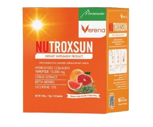 อาหารเสริมผิวขาว Verena Nutroxsun