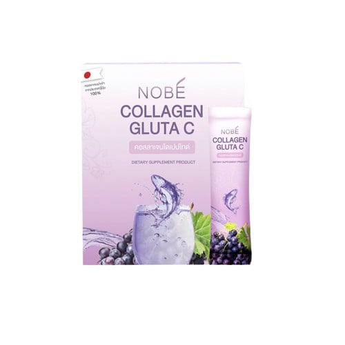 อาหารเสริมผิวขาว Nobe Collagen Gluta C