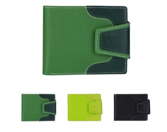 Louis Montini 'Evelyn Collection'  รุ่น Saffiano Zip-around Wallet for Women