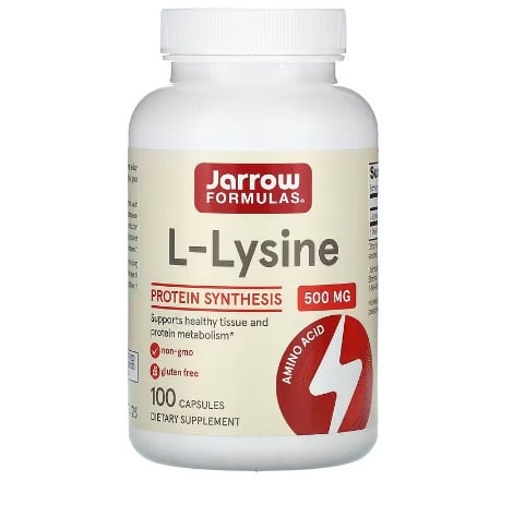 อาหารเสริม L-Lysine ยี่ห้อ Jarrow Formulas ขนาด 500 mg