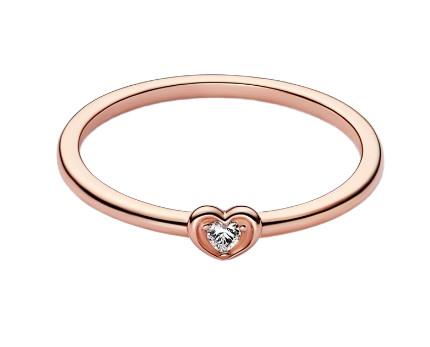 แหวน Pandora Rose Heart 14k Rose Gold-Plated Ring