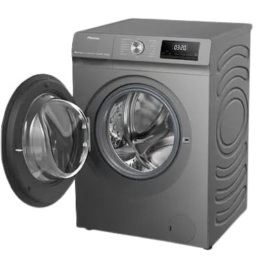 เครื่องซักผ้า Hisense 10.5 kg เครื่องซักผ้าฝาหน้า สีเทา รุ่น WD3Q1043BT