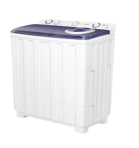 เครื่องซักผ้า Hisense 12 kg เครื่องซักผ้าฝาบนสองถัง สีขาว รุ่น WSRB1201W