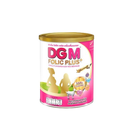 DGM FOLIC PLUS เครื่องดื่มนมแพะกลิ่นวานิลลา