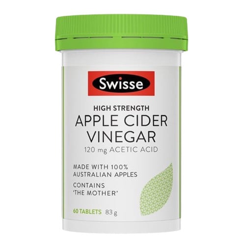 แอปเปิลไซเดอร์แบบเม็ด Swisse High Strength Apple Cider Vinegar