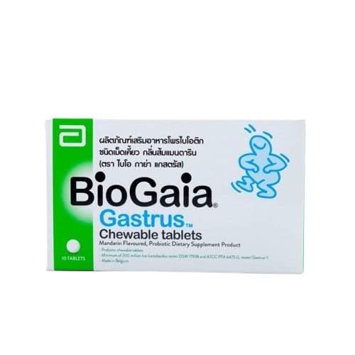 BioGaia Gastrus Chewable Tablets Mandarin Flavoured