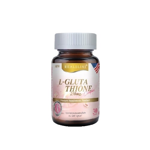 Real Elixir L-Glutathione 250 mg - กลูต้าผิวขาว ยี่ห้อไหนดี