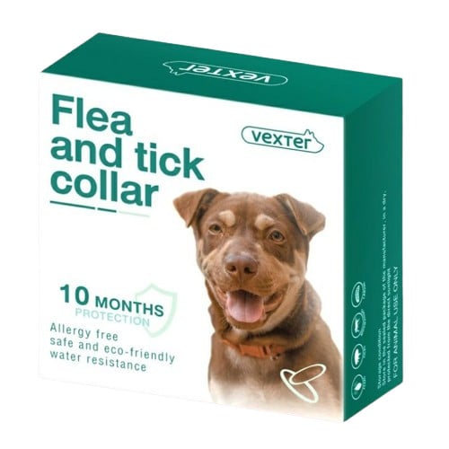 ปลอกคอกันเห็บหมัด ยี่ห้อ Vexter Flea and Tick Collar