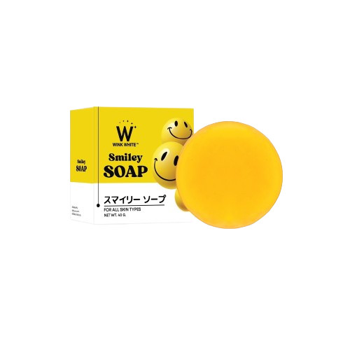 Wink White Smiley Soap