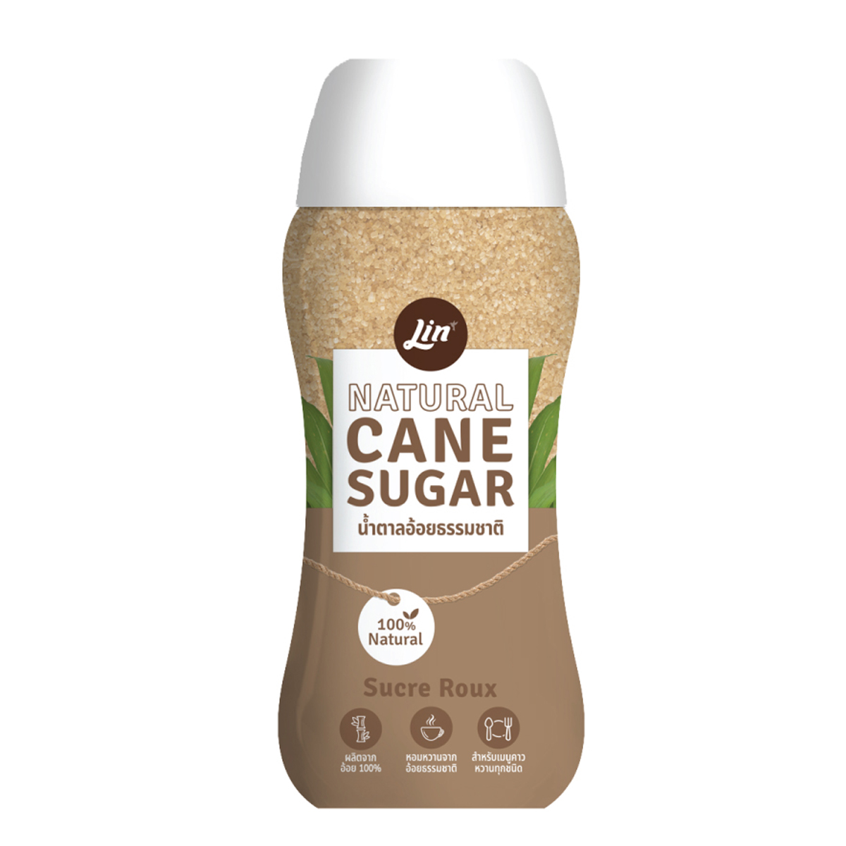 ลิน น้ำตาลทรายธรรมชาติ ชนิดขวด (Cane Natural Sugar)
