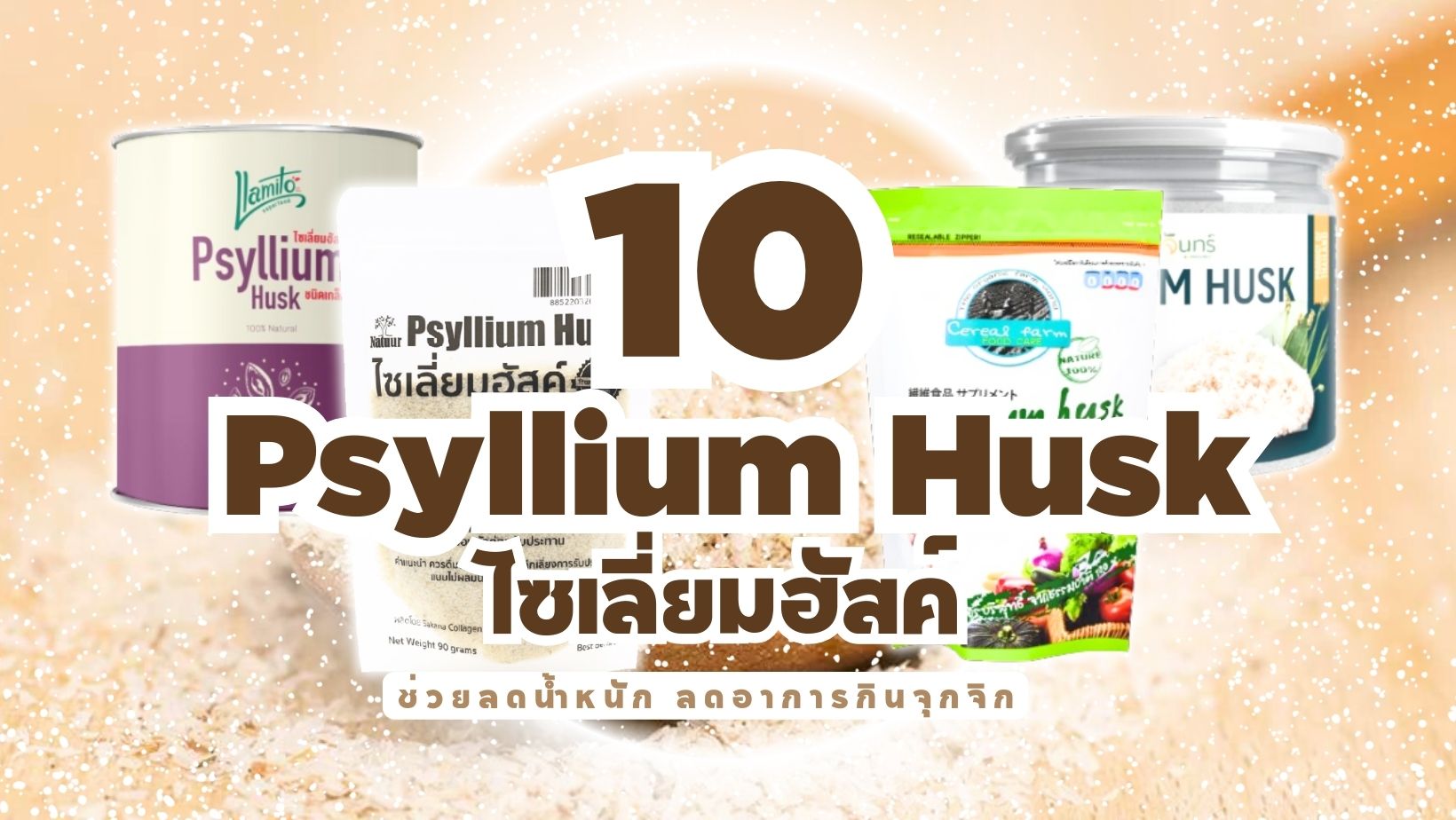 Psyllium Husk ไซเลี่ยมฮัสค์ ยี่ห้อไหนดี ช่วยลดน้ำหนัก ลดอาการกินจุกจิก-cover