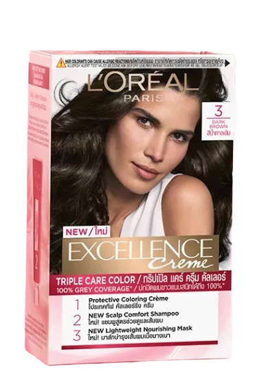 ยาย้อมผม L’Oreal Excellence Crème Dark Brown