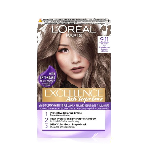 ยาย้อมผม L'Oreal Excellence Ash Supreme Silver Ash