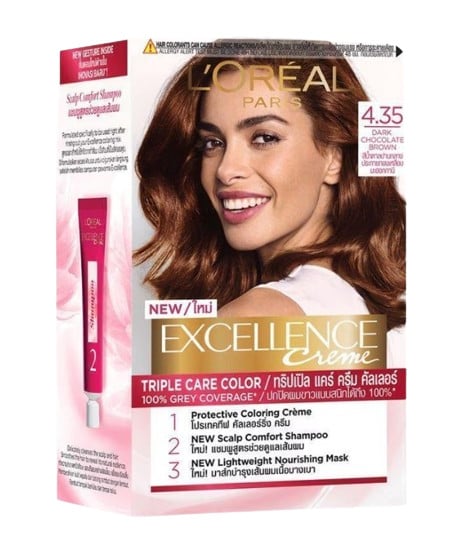 ยาย้อมผม L'Oreal Excellence Crème Dark Chocolate Brown