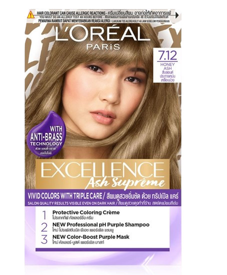 ยาย้อมผม L'Oreal Excellence Ash Supreme Honey Ash