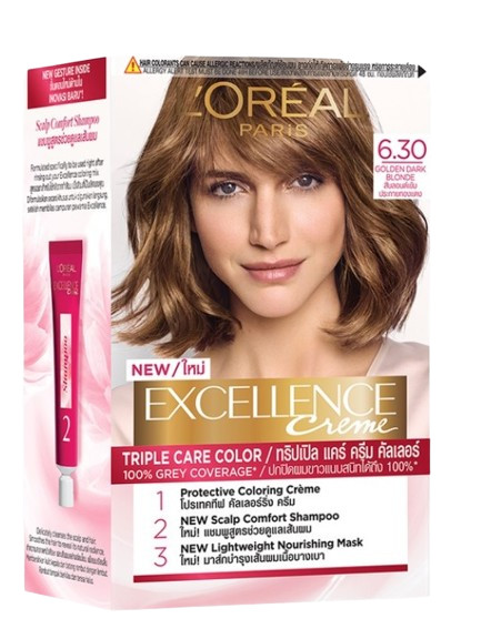 ยาย้อมผม L'Oreal Excellence Creme Golden Dark Blonde