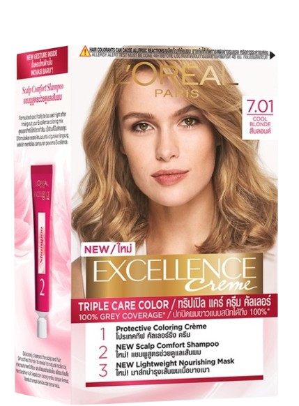 ยาย้อมผม L'Oreal Excellence Crème Cool Blonde