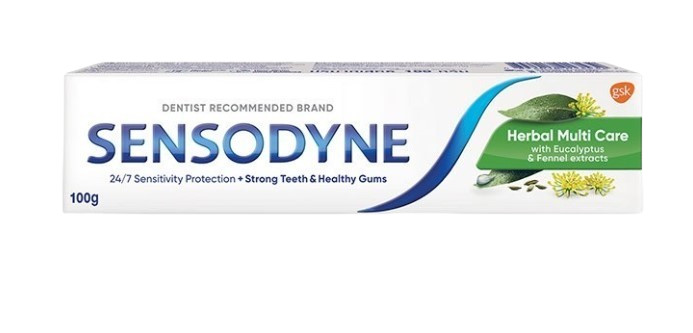 ยาสีฟันลดกลิ่นปาก SENSODYNE HERBAL MULTICARE