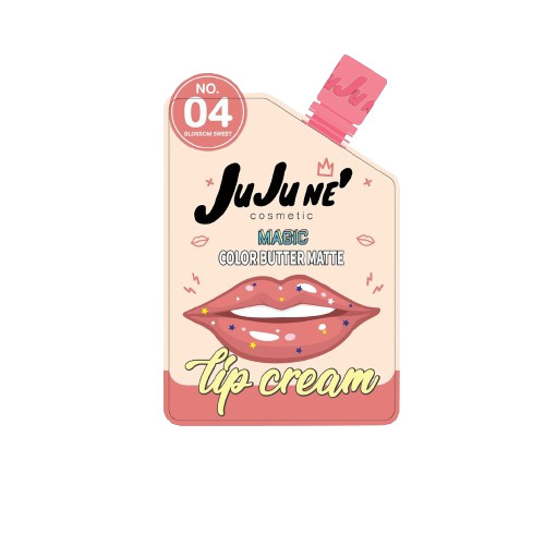 ลิปสติก 7-11 แบบซอง: JUJUNE Magic Color Butter Matte Lip Cream