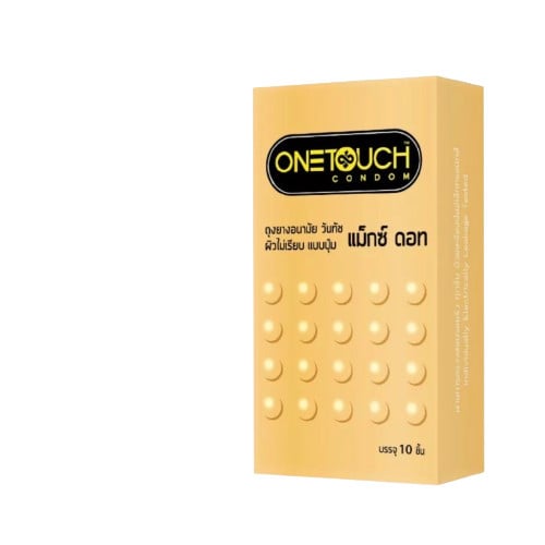 ถุงยางอนามัยแบบปุ่มวันทัช รุ่น แม็กซ์ ดอท (Onetouch Maxx Dot Condom)