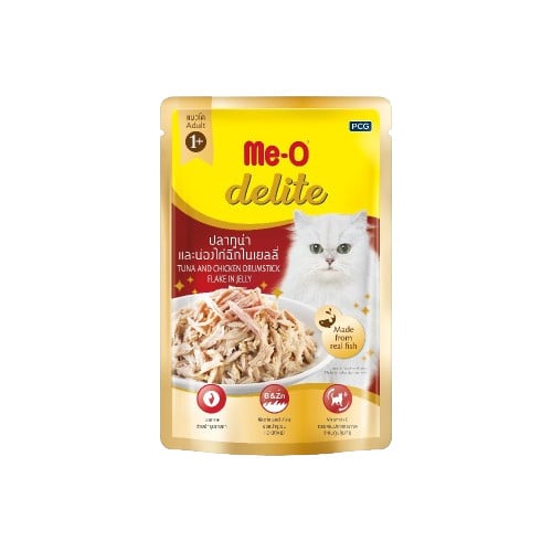 อาหารแมวมีโอ Me-O Delite Adult 1+ (70 g x 12 pcs)