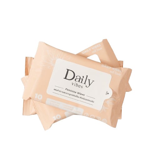 ทิชชู่เปียกสำหรับจุดซ่อนเร้น Daily Vibes Feminine Wipes