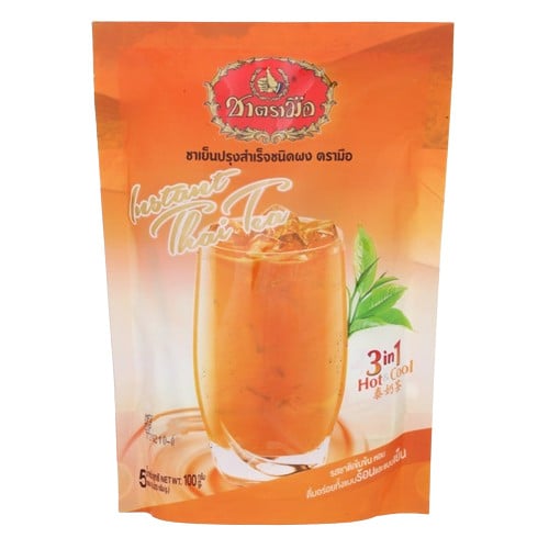 ชาไทย ปรุงสำเร็จชนิดผง ยี่ห้อ ชาตรามือ ChaTraMue Brand Instant Thai Tea