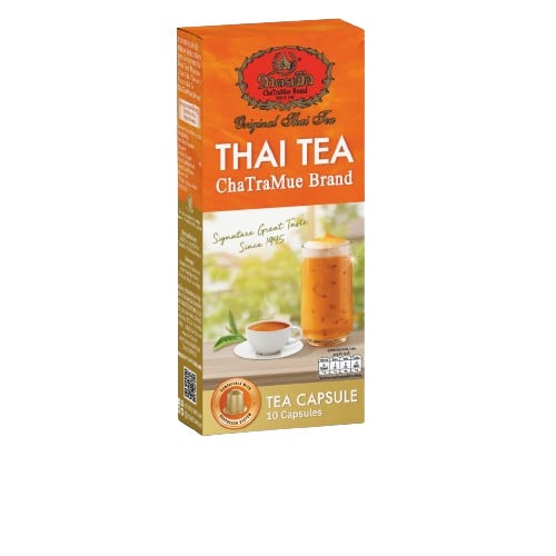 ชาไทย แคปซูล ยี่ห้อ ชาตรามือ ChaTraMue Brand Thai Tea Capsule