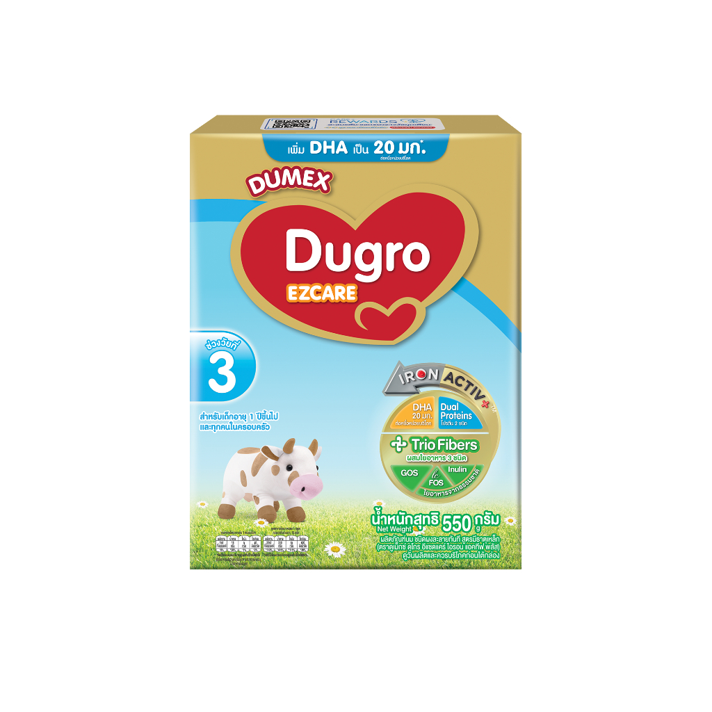 นมผง Dumex Dugro EZCare Iron Activ (นมดูเม็กซ์ สูตร3)