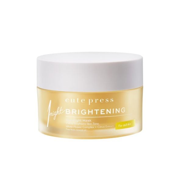 CUTE PRESS มาสก์เจลหน้าไบรท์ 1 NIGHT BRIGHTENING OVERNIGHT MASK