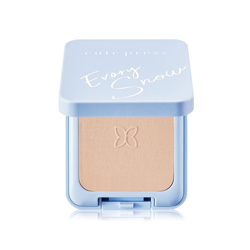 CUTE PRESS แป้งผสมรองพื้น EVORY SNOW WHITENING & OIL CONTROL FOUNDATION POWDER SPF 30 PA++